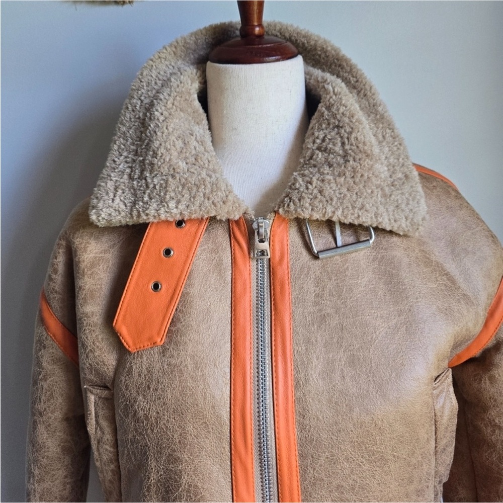 Faux Shearling Jacket - Picture 3 of 4